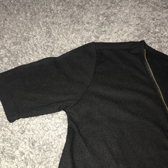 Black Zipper Dress - Picture 3 of 3